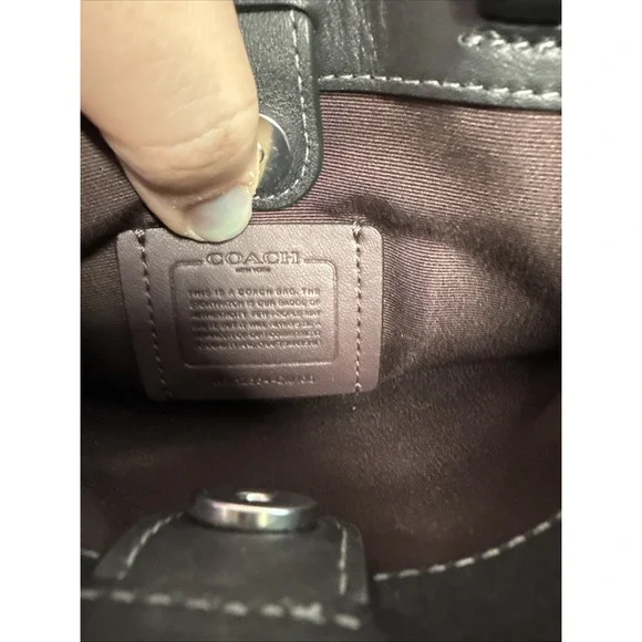 Coach Zuri MINI Crossbody Silver/Black CM186 Hang Tag And Strap Included